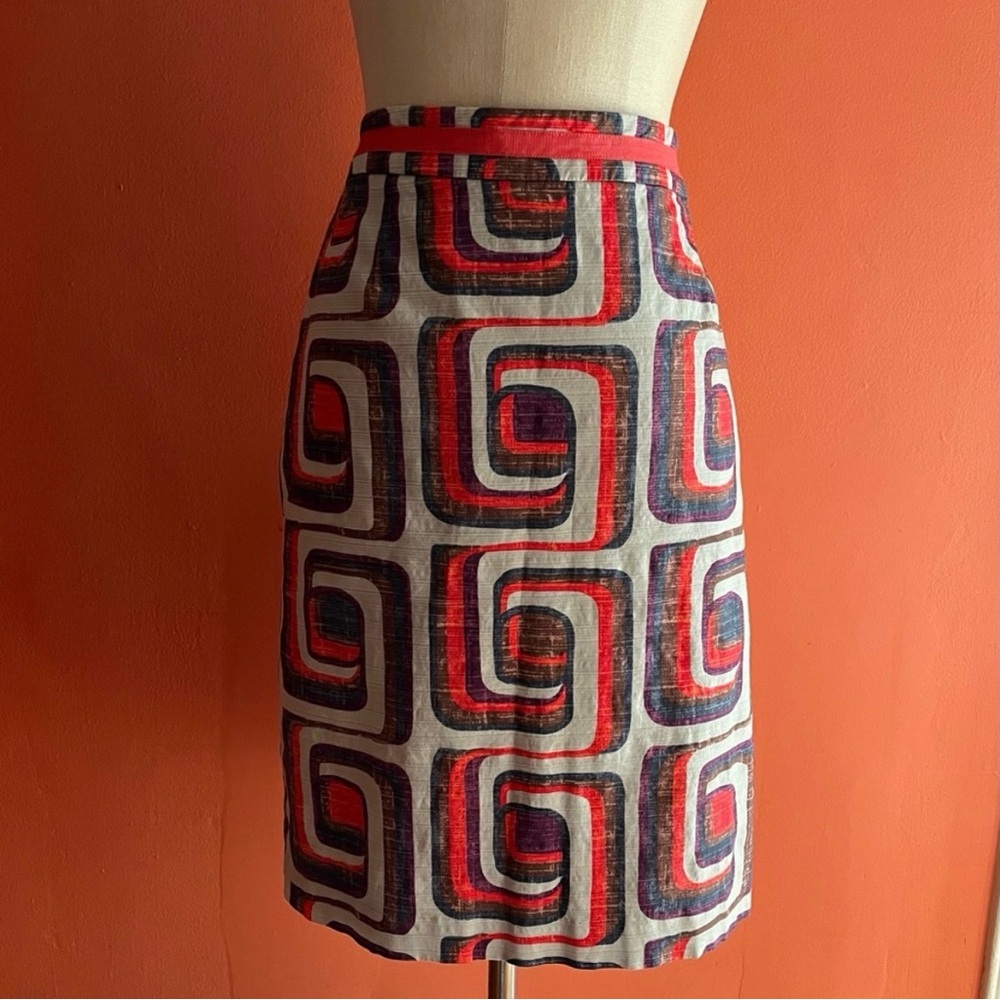 Boden•Retro Geometric Pencil Skirt•Sz 10